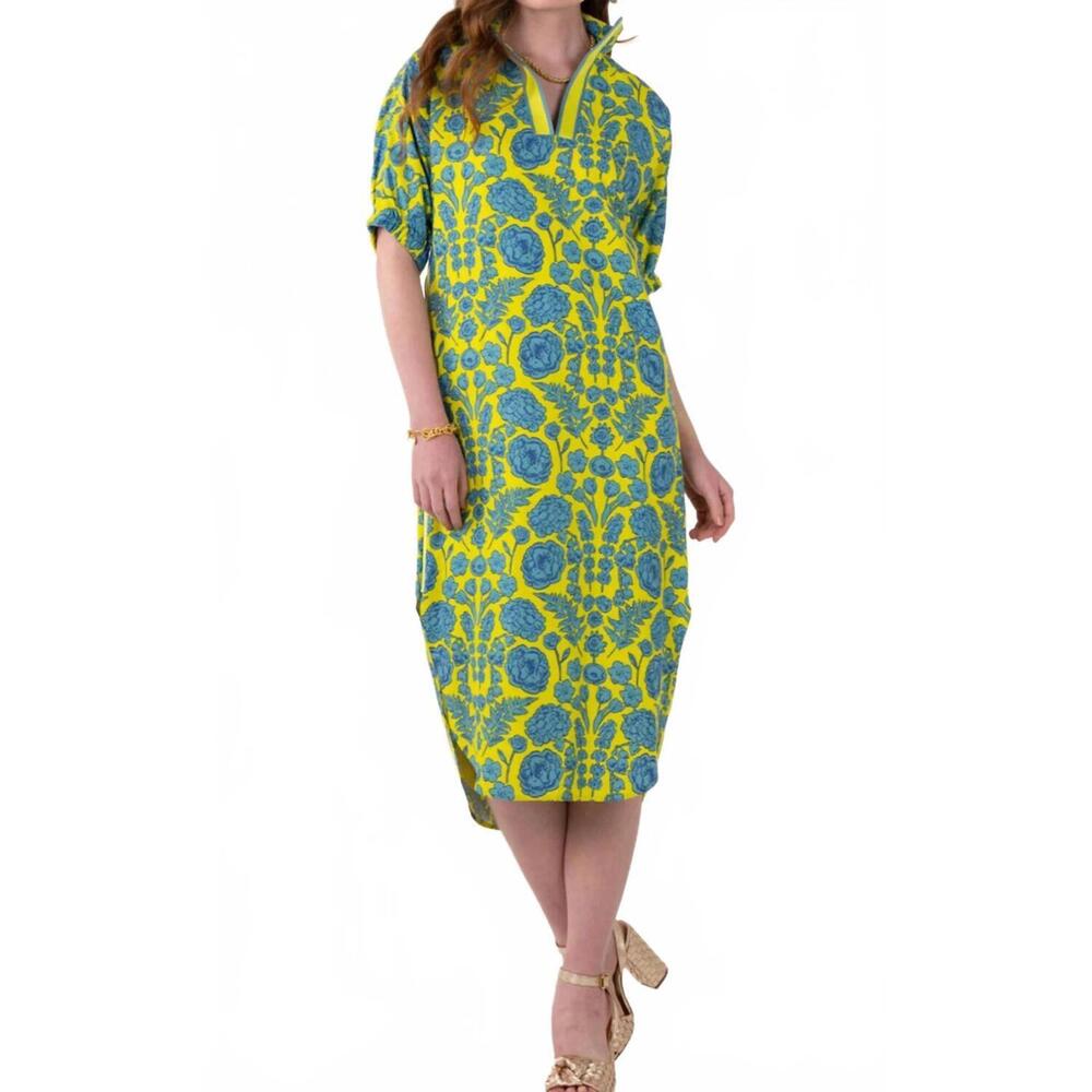 NEW EMILY MCCARTHY poppy caftan dress in joy bouquet
